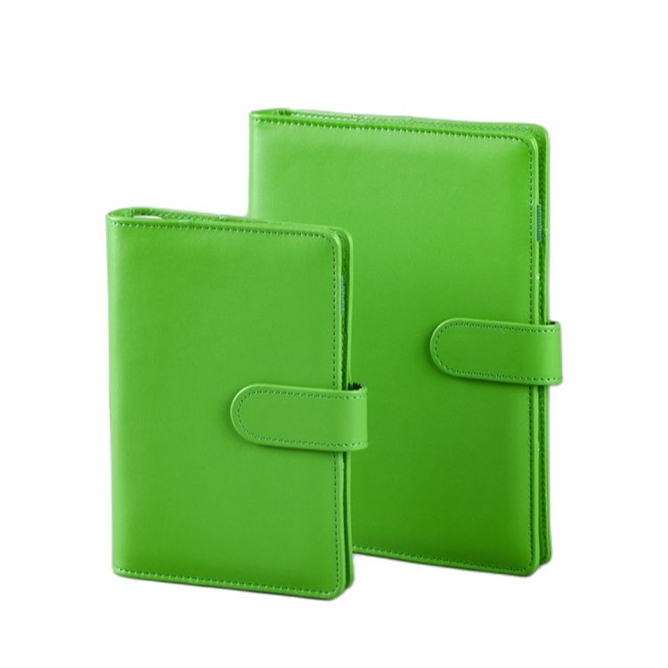 NOWY Macaroon Color A6/A5 PU Leather DIY Binder Notebook Cover Diary Agenda Planner Paper Cover School Paperwear