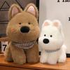 Big Ear Cartoon Cute Dog Doll Cartoon Stuffed Scarf Puppy Dog Simulation Dog Plush Doll  Boys Girls