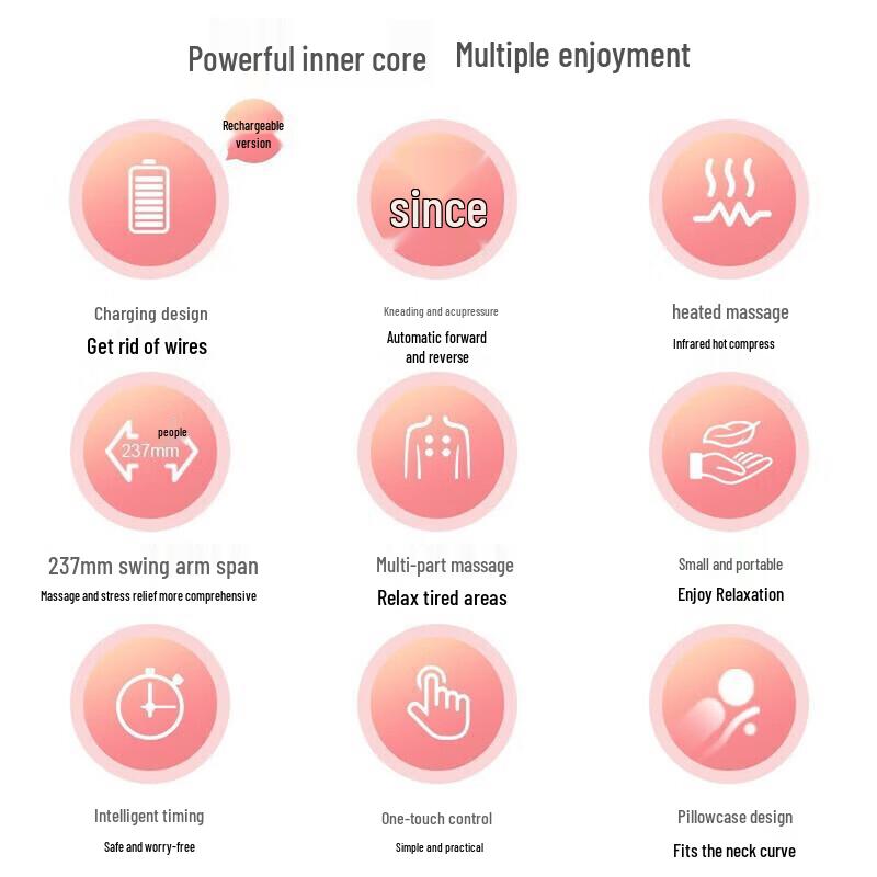 OGAWA Multifunctional Heating Massage Pillow CN plug (adapter included)