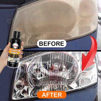 Car Headlight Restoration Polishing Kits Headlamp Scratch Remover Repair Cleaning Paste Remove Oxidation Headlight Polish Liquid