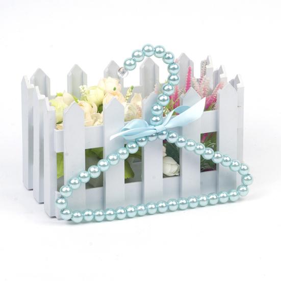 Kleshenger med sløyfe Sklisikker ABS Barn Faux Pearl Rack for Home