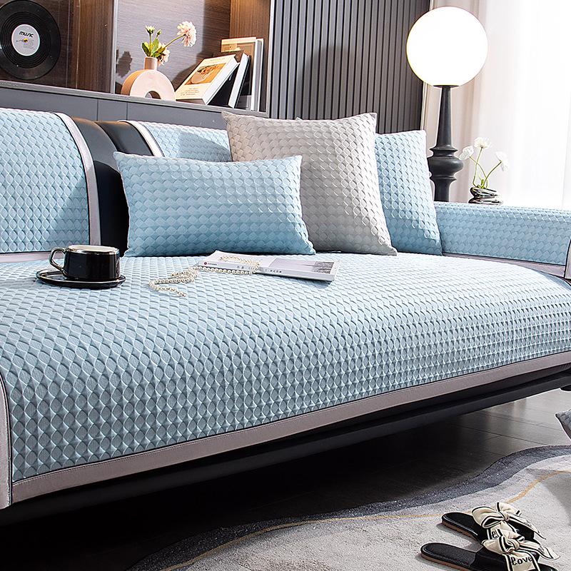 2025 Cool Feel Ice Silk Rattan Sofa Cushion – Non-Slip, Summer Style