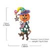 1pc Halloween Pumpkin Scarecrow Brooch for Men And Women - Exquisite Vintage Fantasy Funny Wizard Hat Pumpkin Head  Pin