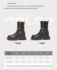 Augusden Women's Chunky Heel High Ankle Boots - Y2K Retro British Style, Thick-Soled, 2025 Collection