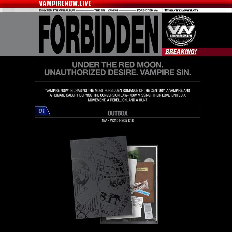 [PŘEDOBJEDNÁVKA] ENHYPEN – THE SIN : ZMĚNIT (ZAKÁZANÝ / DOSVIT / BOUŘE Ver.)