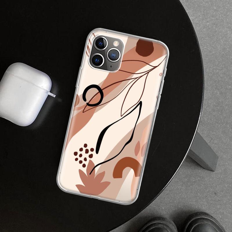 Abstract Women Face Line Phone Case Cover for iPhone 11 12 13 Mini 14 15 Plus 16 Pro Max 17 Air 7 8 + SE Art Customized Fundas 1