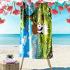 We Bare Bears Print Beach Towel, Large Soft Quick Dry Towel for Beach Camping Swimming