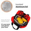 Flag Of Albania Insulated Lunch Bag for Women Office Cooler Thermal Food Box Tote Leakproof Lunch Boxes Container