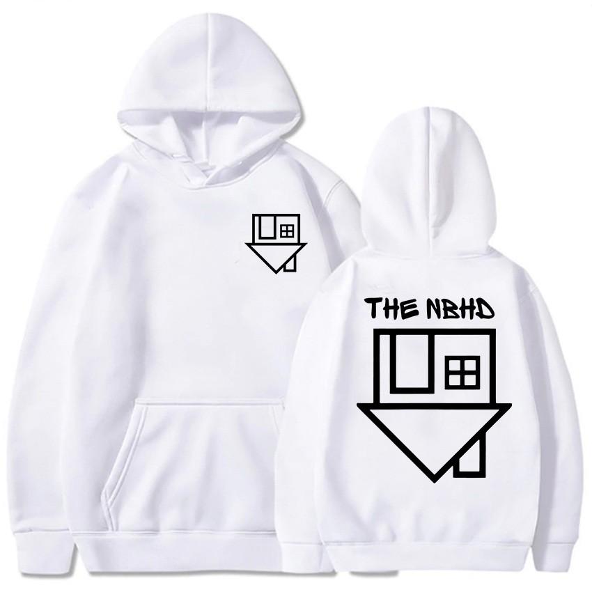 Soft Andcomfortablemenhoodiesforautumnandwinterneighborhood Bandprintedoutdoorsweatshirtship-hopstreetwearhoodieswarmfleecetops