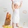 Child Chef Costume Set With Polyester Fabric For Kids Kitchen Role Play
