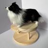 Simulert Plysj Schäferhund Modell Livaktig Mini Hundeleke Utstoppet Dyr Dukke Hjem Kontor Skrivebord Dekorasjon Ornament