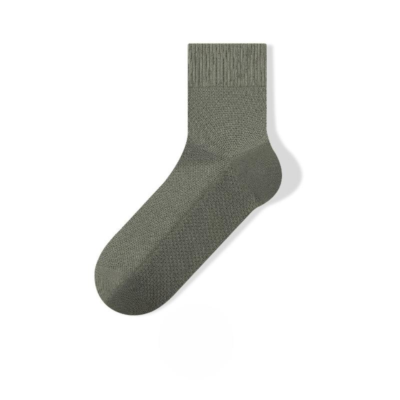 

Men s Mid-Calf Socks - Spring/Summer Lightweight Model - Massage Bottom - Mesh Ventilation - Breathable - Antibacterial - Odor-Resistant Socks 1 pair