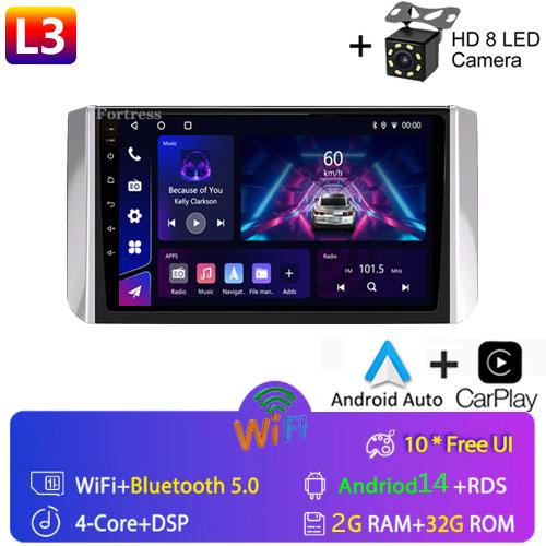 Fortress For Mitsubishi Xpander 2017 - 2020 Car Radio Carplay GPS Navigation Stereo Android Auto Screen No 2din 5G WiFi DVD Cam