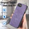 For iPhone 16e Case Shockproof Slim Retro Leather Phone Back Cover