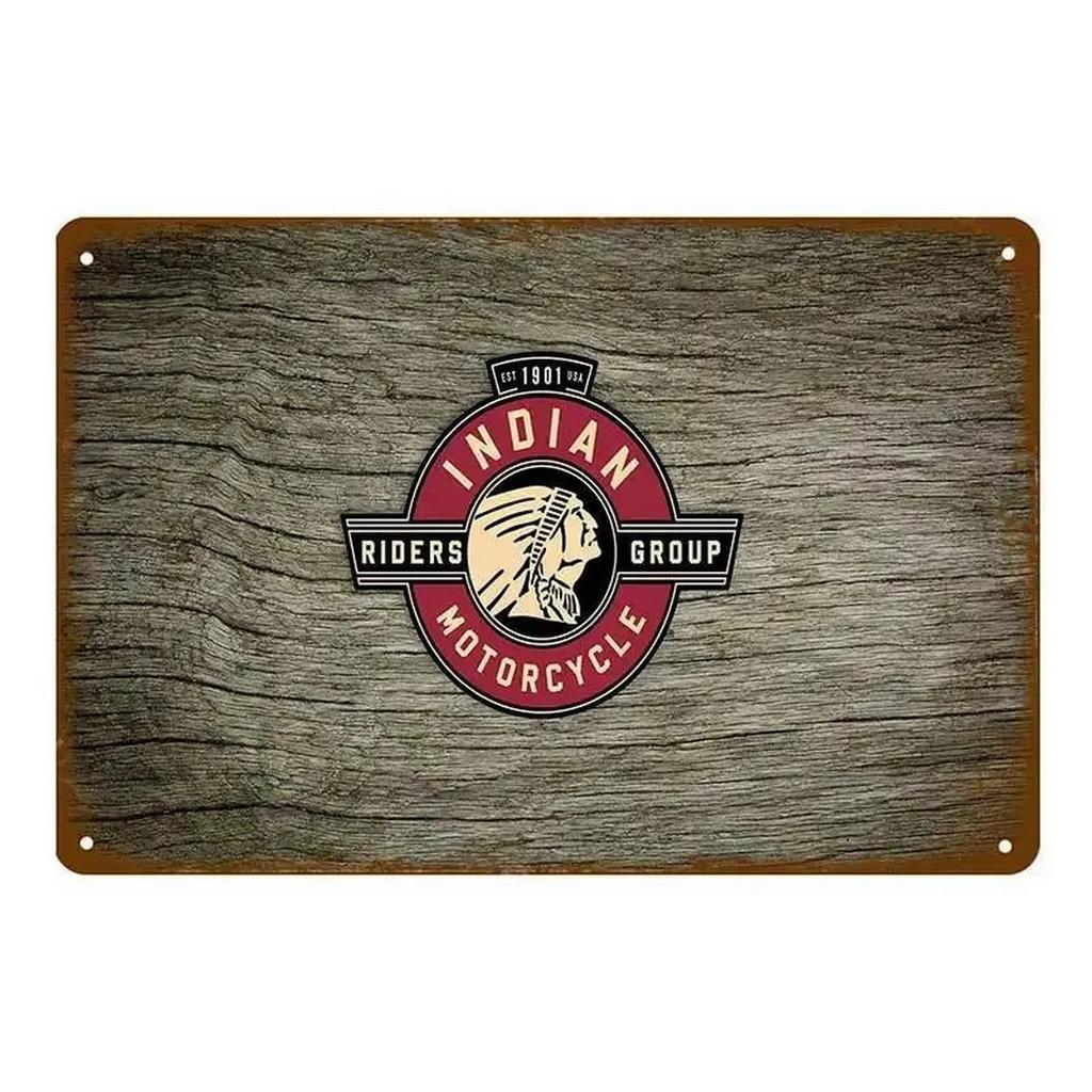 Plaque Metal Tin Signs Old Motorcycles Wall Decoration Vintage Art Posters Iron Painting for Man Cave Home Cafe Garden Club Bar