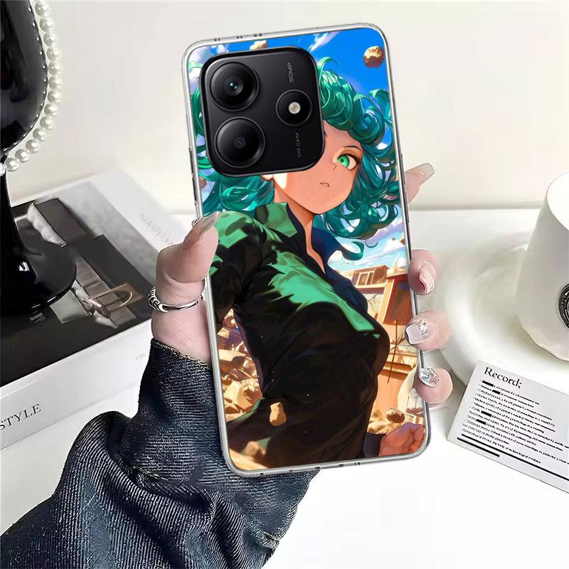 One P-Punch-Man Tatsumaki Soft Phone Case For Xiaomi Redmi Note 15 14 14S 13 12 Pro Plus 12S 11 11S 11E 10 10S 11T 5G Fundas Coq