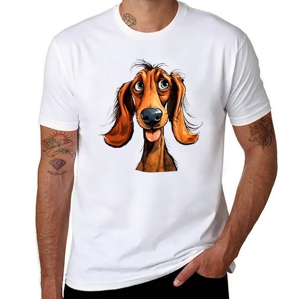 Colorful And Funny Dog Mutt Tshirt Casual Lightweight Short Sleeve Top