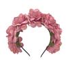 Photo Props Rose Flower Headpiece Bohemian Headwear Fashion Flower Crown  for Women Girls