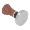 Kaffeepulverpresse Hammer und Verteiler Set Edelstahl Kaffee Tamper mit Holzgriff für