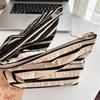 Large Capacity Knitted Stripe Cosmetic & Toiletry Travel Bag