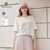 Women's Butterfly Print Pure Cotton Short-Sleeve T-Shirt