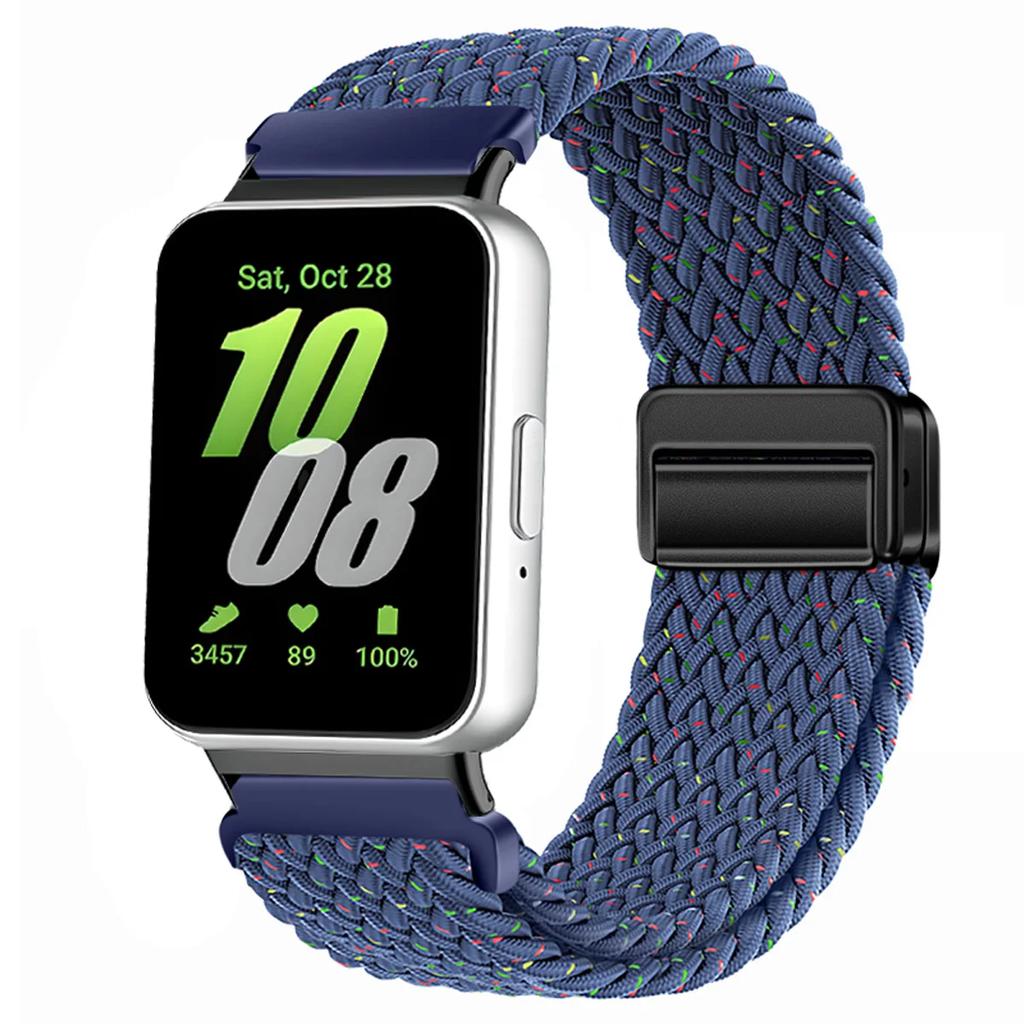 Magnetic Sport for Samsung Galaxy Fit 3 Watch Braided Strap Watchband for Samsung Galaxy Fit 3 Band Accessories Replacement