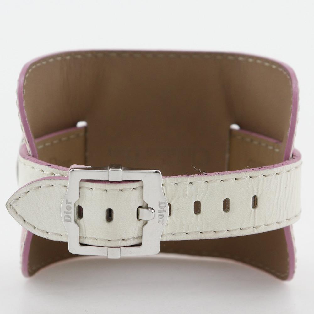 Dior Maris Watches D78-109 White shellDial Stainless Steel/leather Quartz Analog display Women Used