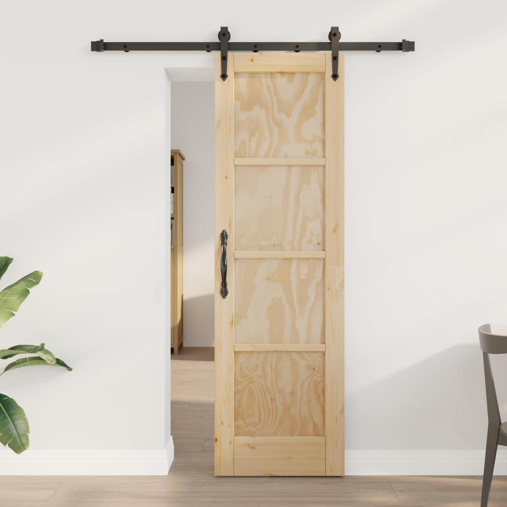 ORKDAL Sliding Door Natural Finish 61 X 198.5 Cm Solid Pine Wood