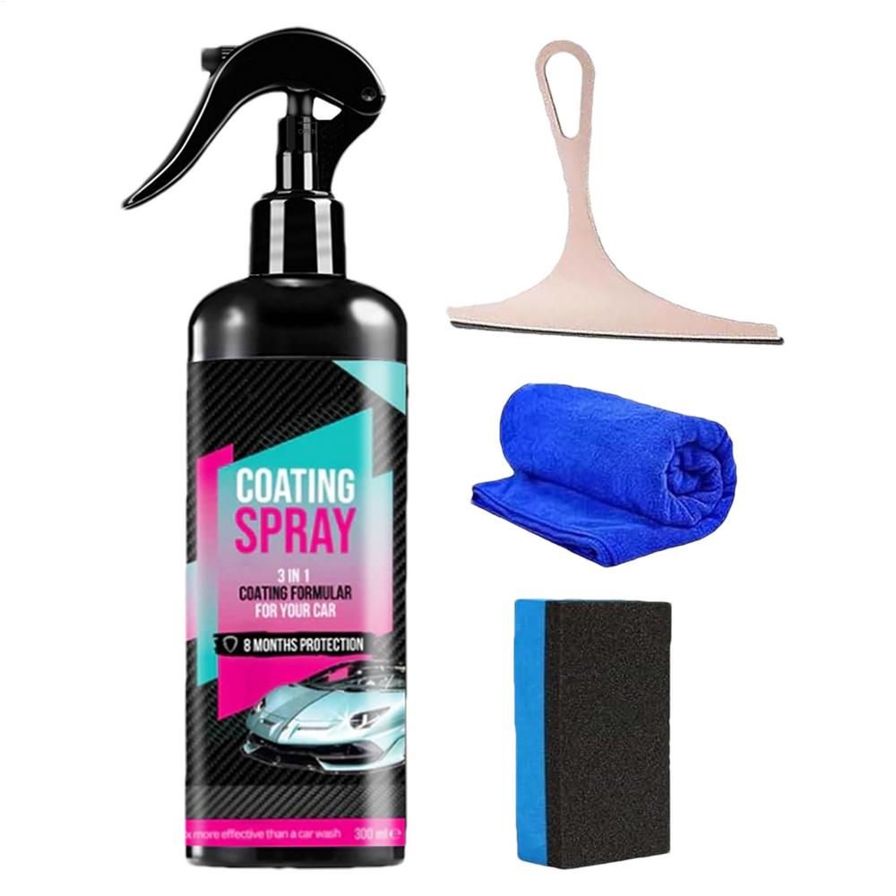 Coating Agent Spray Car Wax Renewal Agent Polish Coat Spray Quick Detailing Spray Polisher Refurbish Agent High Protection Coats