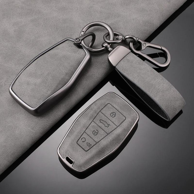 Interior Mouldings TPU Leather Car Key Case For Geely Atlas Boyue NL3 Coolray 2024 X6 X7 EX7 Emgrand Kulrey GT GC9 Auto Accessor