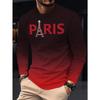 New Men'S Fashion Casual Long Sleeve T-Shirt