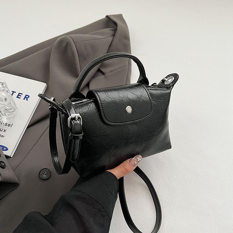 Women's 2024 Silver Textured Dumpling Shoulder Bag - Versatile Summer Crossbody Handbag