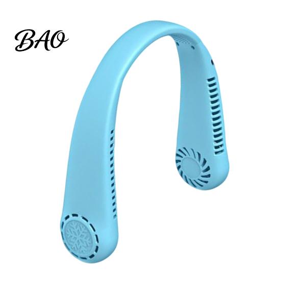 Long Battery Life Fan Neck Fan, Lightweight Bladeless Hanging Portable Hands Free 3 Speed Adjustable Design, Personal Safe