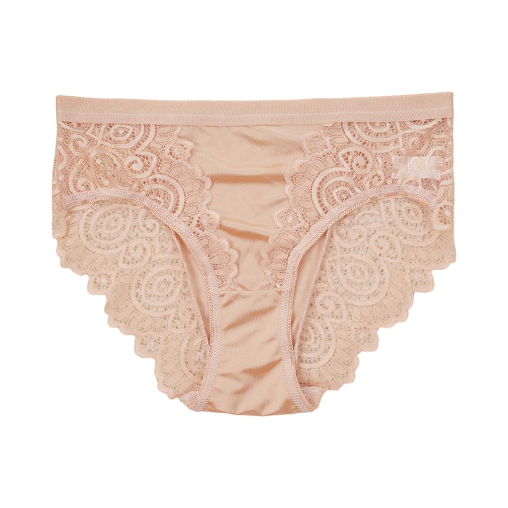Ladies' Lace Underwear Mid Waist Sexy Lace Underwear