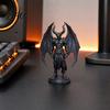Dark Fantasy Decoration Demon Angel Statue with Armor And Wings, 3D Printed Gothic Sculpture Style Decor for Desk Shelf, Home Decor, Halloween