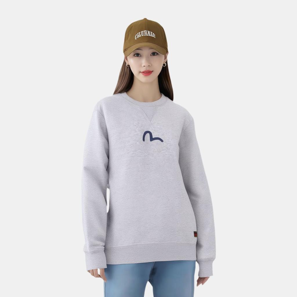 EVISU Seagull-print Crew-neck Sweatshirt 2EABSM1SW321XXCT