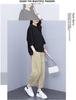 Women's 2021 Spring/Summer Hong Kong Style Casual Suit - Trendy, Youthful Top & Pants Set
