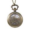 Popular Retro Antique Lightweight Chain Clock Carving Appearance Creative Gift Quartz Pocket Watch