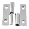 6pcs Detachable Hinge Slip Joint Flag Lift Off Door Hinge Removable Hinge 1.5inch For Cabinet Wardrobe Stainless Steel Furniture