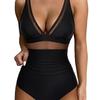 One-piece swimsuit Sexy tight clear bikini swimsuit, backless perspective