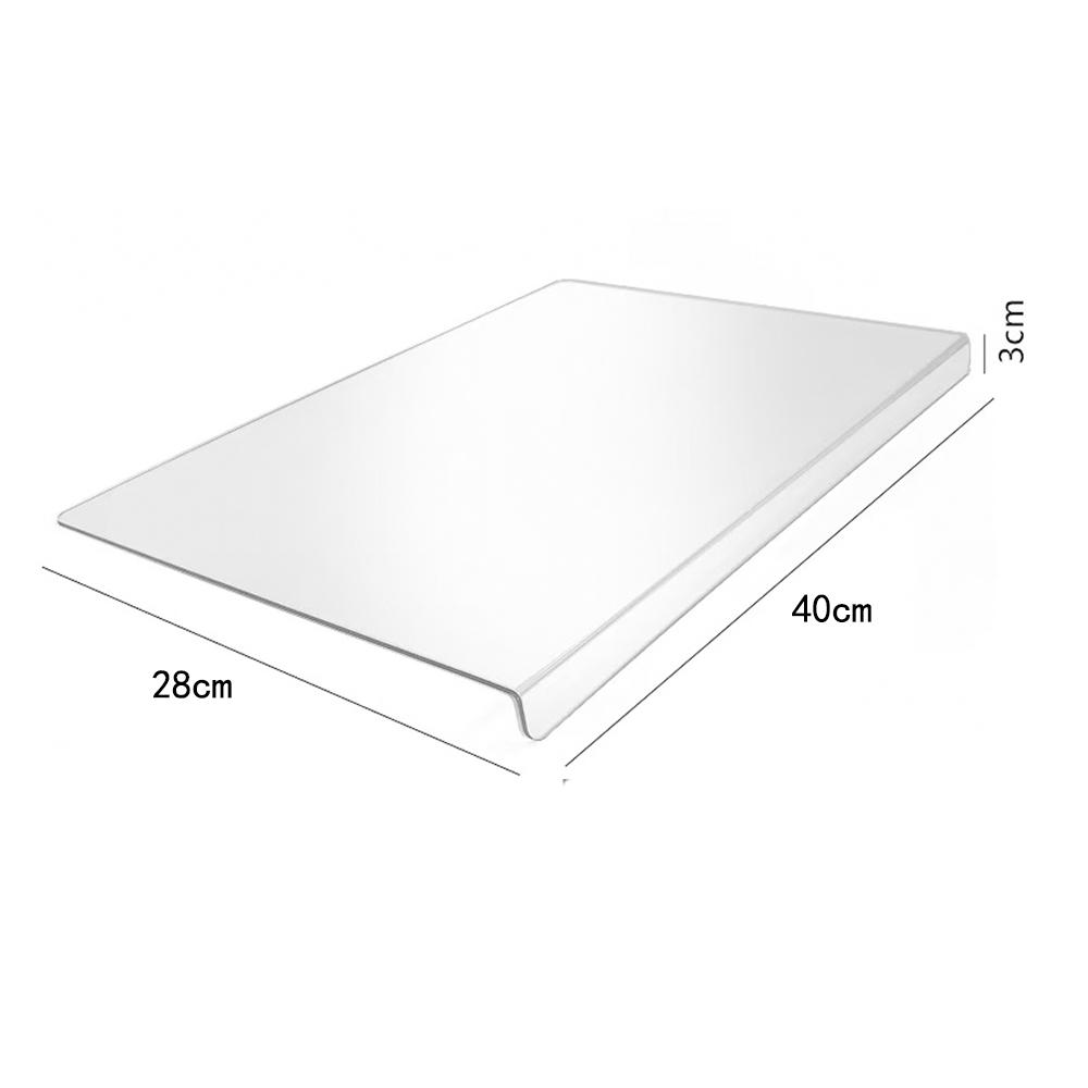 

Прозрачная разделочная доска с бортиком, противоскользящая, кухонная, акриловая, для нарезки, разделочные доски, защита столешницы, кухонный гаджет