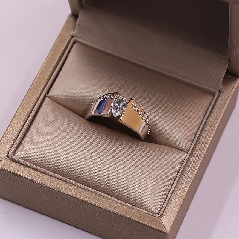 Inel cu Floare de Trandafir Culoare Cristal Stil Unic Inel de Lux pentru Femei cu Piatră Mică de Zircon Inele de Promisiune Logodnă pentru Femei