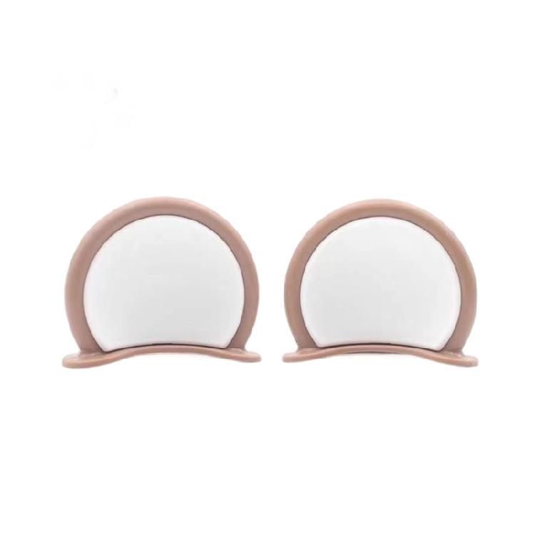 Playful Bear Themed Helmet Accessories 2PCS Plastic Decoration Lightweight Design Fit for Most Helmets Easy Installation