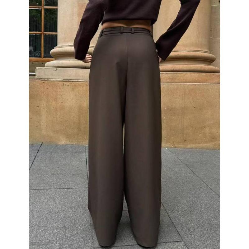 JKASHDK Moda damă ocazional cu imprimeu în culori uni Pantaloni cu talie înaltă Pantaloni și capris