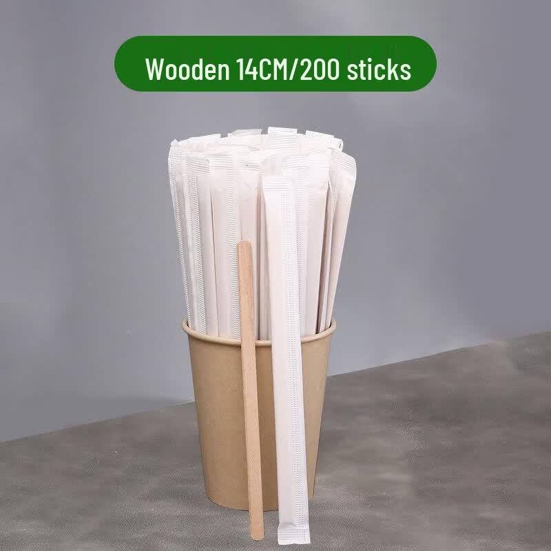 ZISIZ Disposable Plastic Stirrer Straws