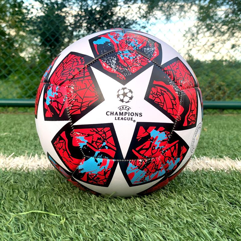 Size 5 Champion League Premier Football: Durable Training/Match Ball for Middle School Students.