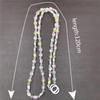 Stylish Flower Beaded Phone Chain with Pearl, Crossbody Strap & Pendant - Perfect Gift for Women, Anti-Loss