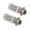 Super White LED Bulbs P15D H6M 2pcs For YFM350 400 450 660 700 Raptor Blaster 200 350 YFZ 450 TRX 400EX LTZ400 80W