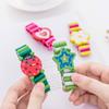 Kids Children Cartoon Elastic Wooden Watch Wristbands Bangle Toys School Award Prize Gift Birthday Party Favors