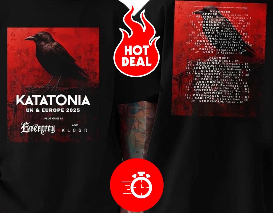 Katatonia Band UK And Europe Tour 2026 T-shirt size S-5XL S